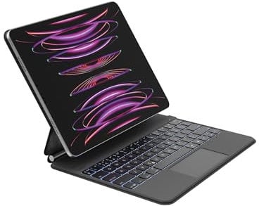 Belkin Pro iPad Keyboard Case with Magnetic Stand, Backlit Bluetooth Keyboard, Multi-gesture Controls, Apple Pencil Storage, Leather case, QWERTY, Multimedia Keys for iPad M4 Pro 13”