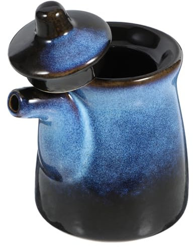 MAGICLULU Distributeur De Sauce Soja Céramique Avec Pot À Vinaigre Pour Cuisine Bouteille Assaisonnement Pratique Et Élégante
