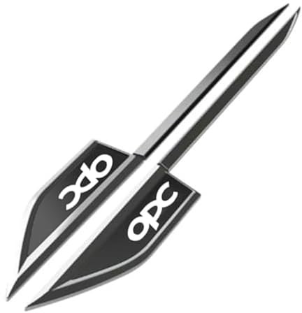 YWXKZZMX Auto Emblem Aufkleber für Opel OPC, rostfrei verschleißfest 3D Buchstabenmarke Badge Aufkleber,normal-A