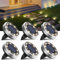 btfarm 6 Pezzi Luci Sepolta Solari da Giardino, 8 LED Faretti Solari a Led da Esterno, Lampade Solare da Terra Impermeabile per Prato Vialetto Scala Strade Paesaggio, Bianco Caldo
