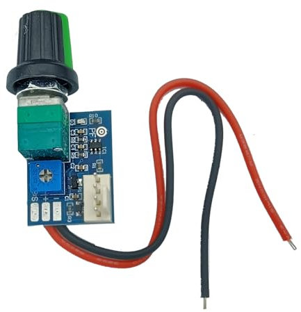 Adjustable Fan Speed Controller With Knob Switches 12V 4 Wire Fan Speed Governor Noise Reduction Fan Speed Controller