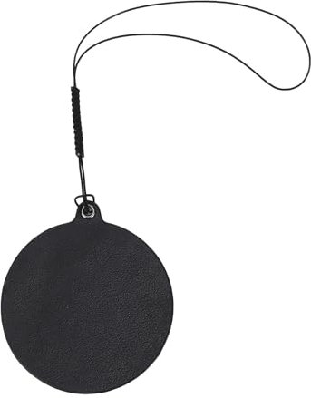 Leder -Objektiv -Kappe Aufkleber, 7 cm Durchmesser Instant Kamera Objektivabdeckung Beschützer Lederkamera Objektivhalterhalter Aufkleber mit 18 cm Anti -Lost -Seil für Linsen