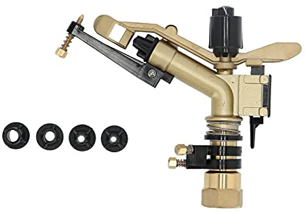 TARSHYRY Sprinklers For Yard, DN25 Rocker Arm Rotating Water Sprinkler For Lawn Sprinkler Tractor with Adjustable Angle Impact For Garden Farm Lawn Irrigation Tool