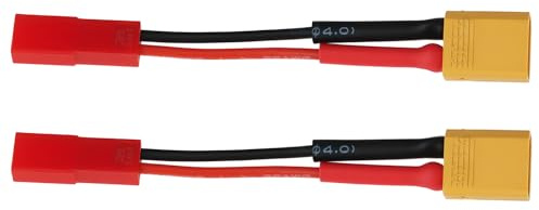 EMSea XT30-Stecker auf JST-Buchse, Adapter, 50 mm, 24 AWG, für ferngesteuerte Modelle, Drohnenmodelle, 2 Stück
