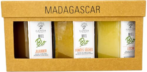 Ilanga Nature - Coffret cadeau -Trio de Miels 250g Bio | Madagascar