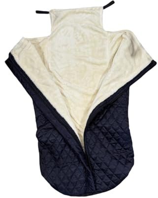 Milageto Rollstuhl Fußsack, Winter Schlupfsack, Warm Gefütterter Schlupfsack für Rollstuhlfahrer, Thermo-Schlupfsack, Kniedecke Universelle für Rollstuhl, Blau verdickt