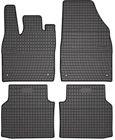 FROGUM EL Toro Gummimatten Ganzjähriges-Set von Autofussmatte Auto Fußmatten für Skoda Enyaq iV ab 2020 | Beständiges Gummi Material | 1,5cm Schutzkante