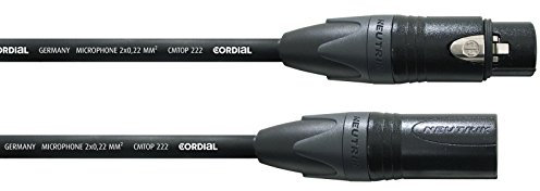 CORDIAL XLR microphone cable 5 m gold