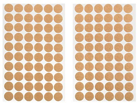 Klett BRAUN 1x 60 Paar I Klettverschluss Klettpunkte klein Rund 15 mm 60 Stück Flausch u. Haken Selbstklebend Doppelseitig Klebend Klebepunkte kleine Klettpunkte 15 mm Durchmesser Ø 15mm auf Karte