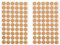 Klett BRAUN 1x 60 Paar I Klettverschluss Klettpunkte klein Rund 15 mm 60 Stück Flausch u. Haken Selbstklebend Doppelseitig Klebend Klebepunkte kleine Klettpunkte 15 mm Durchmesser Ø 15mm auf Karte