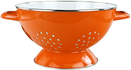 Calypso Basics Reston Lloyd 88650 Passoire en acier émaillé Orange 5 l
