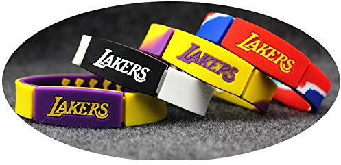 Lorh's store Basketball-Stern Kobe Bryant inspirierende Unterschrift Doppelschicht Stilllegung Gedenkausgabe Armbänder Reversible Sport Silikon Armband 4 Stück