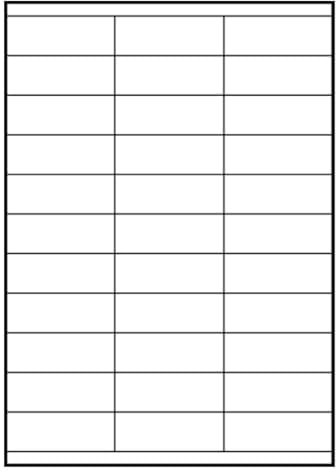 25 Blatt Drucker Universal Etiketten 70 x 25,4 mm Namensschild Selbstklebend DIN A4 (825 St. Etiketten) Adressetiketten Laser Copy Inkjet Hinweisschilder