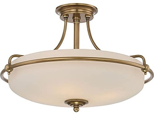 Licht-Erlebnisse Elegante Deckenleuchte ASPERO in Messing Creme 4-flmg Premium Jugendstil Design Lampe Wohnzimmer Esszimmer
