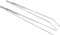 Utoolmart Pince à épiler pour plantes d'aquarium, en acier inoxydable, pince à épiler droite et incurvée, extra longue de 48 cm, pour aquarium, outils d'aquascape, pince à nourrir, 1 lot