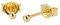 NKlaus Paar 2,50mm Kugel Ohrstecker 14 Karat 585 Gold gelbgold Damen Stecker Ohrringen 9057