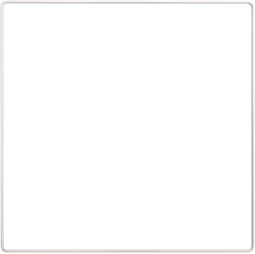 Rico Design Metallring Quadrat Weiss 30 cm Dekoring Bastelring DIY Rahmen Ganzjährig aus Metall 25 cm
