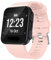 Yikamosi Compatible avec Garmin Forerunner 35 Bracelets,libération Rapide Silicone Souple Fermoir en Acier Inoxydable Remplacement Bracelet pour Garmin Forerunner35/Forerunner30 GPS Watch,Rose