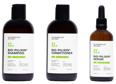 Scandinavian Biolabs Bio-Pilixin® Routine For Men | Helps With Hair Shedding, Nurtures Hair Follicles, Enhances Hair Strength, Repairs Damaged Hair, Clinically Tested, Dermatologically Approved