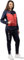 GIVOVA TUTA VISA MELANGE CON CAPPUCCIO POLARFLEECE BLU/ROSSO MELANGE Tg. XL