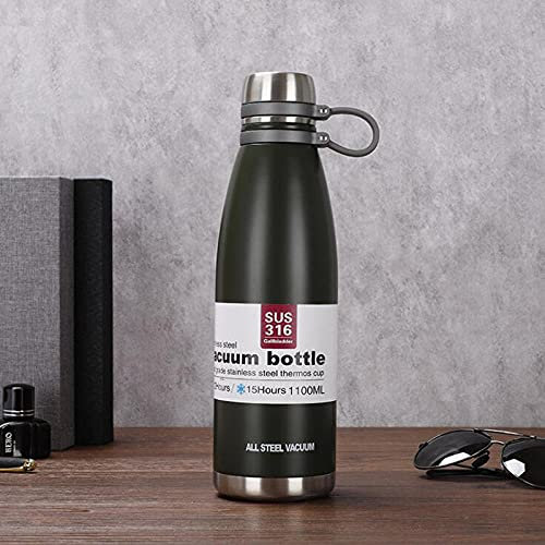 Bouteille d'eau - Gourde -Convient pour Le Sport, la randonnée, l'école, Le Bureau, en Plein air -marron_850ml