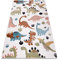 rugsx Teppich Fun Dino Kinderteppich für Babyzimmer, Spielteppiche, Kinderzimmer, Moderne, Dinosaurier Creme 160x220 cm
