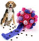 Larimuer Schnüffelball für Hunde, Schnüffelteppich Schnüffelspielzeug Interaktive Hundespielzeug tragbarer Haustier Snuffle Ball Toy für Kleine Mittelgroße Hunde Haustier (Rot und Lila)