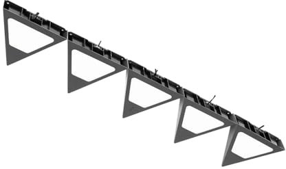 PRIOS LED Unterschrankleuchten (Unterbauleuchte) Odia dimmbar (Modern) in Schwarz aus Edelstahl (5 flammig,) - Unterbauleuchten Wohnzimmerleuchte