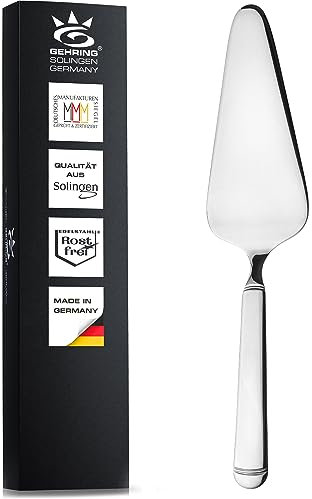 SOLINGEN| Gehring Tortenheber, für Kuchen, Pizza und Gebäck, Lasagne, Quiche, aus Edelstahl 18/10 poliert | Made in Germany