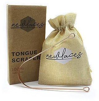 Raspador de Lengua | Limpieza bucal | Uso Recomendado Por Dentistas |Antibacteriano | 100% Cobre (1)