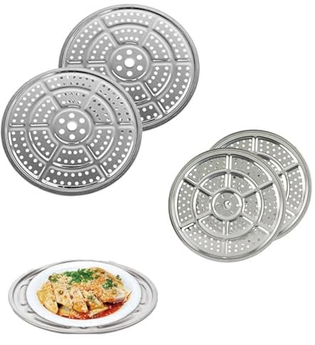 AISIBO Edelstahl-Behältergestell, 4 Stück Schnellkochtopf-Gestell, kompatibler Schnellkochtopf-Behälter für Schnellkochtopf, Kochen, Toast, Backen