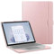 FINTIE Sleeve Case for 13.5 Inch Microsoft Surface Laptop 5/4/3/2 (Model: 1951/1868/1958/1950/1867/1769), Premium PU Leather Protective Folio Book Cover with Large Pocket, Rose Gold