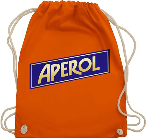 Turnbeutel Rucksack - Karneval & Fasching - Taschen - Aperol Kostüm I Aperol Logo I - Unisize - Orange - karnevalsbeutel faschings spritz beutel karnevalstasche karnevals stoffsackerl wurfbeutel