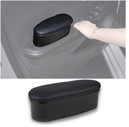 Adunsiaoto Autos Armlehne Linke Ellenbogenstütze Kissen, Auto Unterstützung Organizer Türgriff Ellenbogenpolster, Anti-MüDigkeit Auto Ellenbogenstütze(Schwarz)