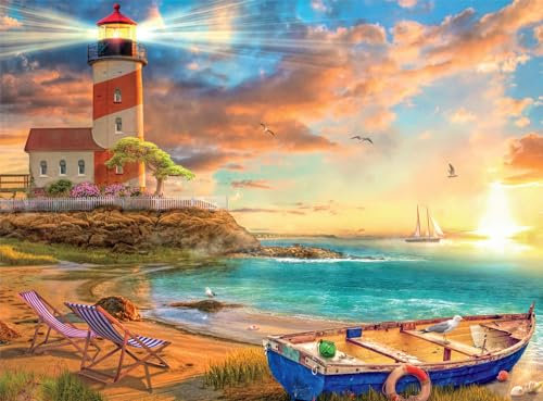 Buffalo Games - Lars Stewart - Serene Ocean - 1000-teiliges Puzzle für Erwachsene, herausforderndes Puzzle, perfekt für Spieleabende - Fertige Größe 26,75 x 19,75 cm