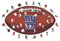 Iconic Puzzles, New York Giants Crest, 100% ökologisch nachhaltiges Holzpuzzle mit offizieller Lizenz, Größe S, 150 Teile
