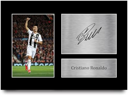 HWC Trading A4 Cristiano Ronaldo Juventus Geschenke Gedrucktes Signiertes Autogramm Foto für Fußball Anhänger and Fans - A4