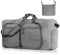 AiQInu Faltbare Reisetasche Groß 65L, 600D Wasserdicht Reisetasche Handgepäck mit Schuhfach, Damen Herren Sporttasche für Camping, Reisen, Fitness - 61 x 27 x 34 cm, Grau