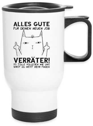 Alles Gute Neuen Job Verräter Abschiedsgeschenk Thermobecher mit Henkel