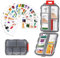 1 Tablettenbox 7 Tage 14 Tage Reise Pillendose Medikamentenbox Kompakt und tragbar für Reisen und den täglichen Urlaub Essential Tablettenboxen(grau)