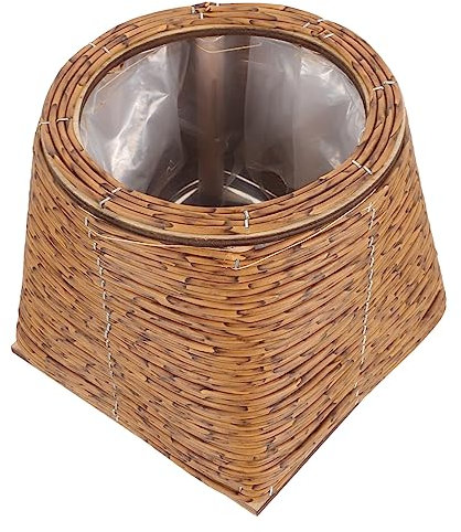 KITANDOVE Jardinière en Rotin Tressée Panier À Plantes Manuels Panier De Rangement pour Intérieur