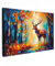 MuchoWow© Leinwandbilder Groß 120x80 cm XXL Wall Art Decoration Bilder für die Wand Schlafzimmer Deko Canvas Painting Wanddekoration Wohnzimmer Hirsche - Waldtiere - Natur - Kunst