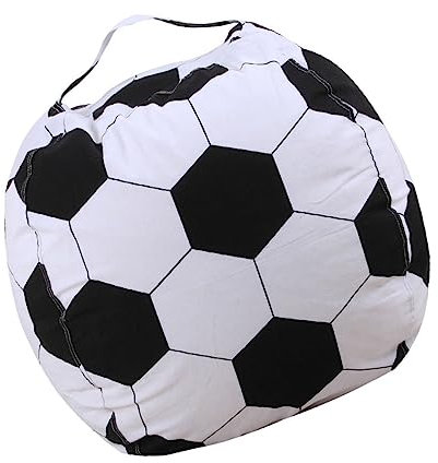 Milisten Bean Bag Chair Stuffed Football Bean Bag Refill Stuffed Toy Storage Stuffed Animal Storage Bag Toys Beanbags for Adults Football Bean Bag Covers Animal Toys