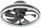 BKZO 50cm Ceiling Fans with Lights and Remote, Ceiling Fan with lamp, 6 Ventilation speeds, infinitely dimmable Light for Living Room, Bedroom, Office, 3000-5500K
