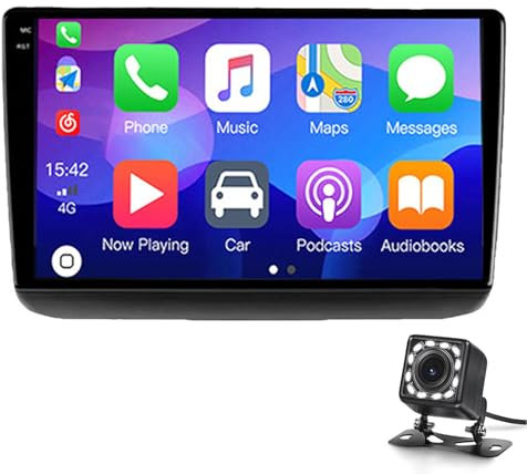 Keoaiob 9 Zoll Drahtloses Auto Stereo Für Jeep Grand Cherokee Wk2 2013-2020 Touchscreen Für Carplay & Android Auto Car Stereo Receiver Unterstützt Lenkradsteuerung Bluetooth Fm USB(Color:M800S)