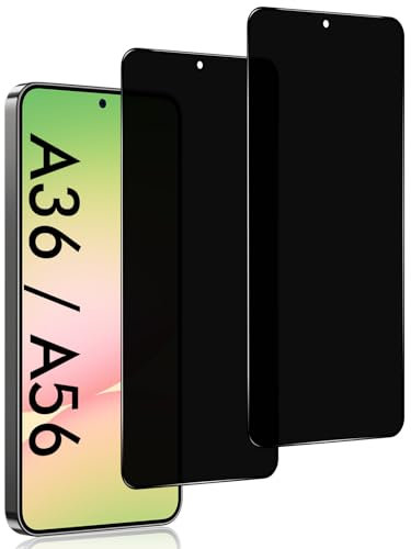 Meeter Anti-Peeping Vetro Temperato per Samsung Galaxy A36 / A56 4G 5G, [2 pezzi] Anti-Spia Pellicola Protettiva in Vetro Temperato Privacy 9H AntiGraffio Protezione Schermo