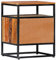 HEFZGDB Nachttisch 40x30x50 cm Massives Altholz und Stahl Sideboard Wohnzimmer Beistelltisch Konsolentisch Nachttischschrank für Gästezimmer Wohnzimmer Hotel Schlafzimmer