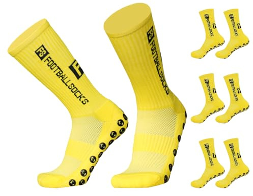SHRADS Football Socks, Fußball Socken, Grip Socken Fussball, Anti Rutsch Grip Fussball Socken, Sportsocken Fußball Basketball Laufen