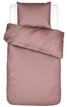 ESSENZA Bettwäsche Minte Woodrose, 135x200 + 1x 80x80 cm - 100% Baumwollsatin 300TC - Uni