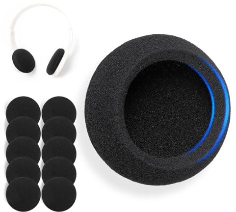 Voarmaks 5 pares de almohadillas de espuma compatibles con Plantronics HW 510 520, Audio 310/345/476/628, Poly Blackwire C210/C220/C310/C320/C325/C3200/C3210/C3220/C3225, DA45 Almohadillas de grosor